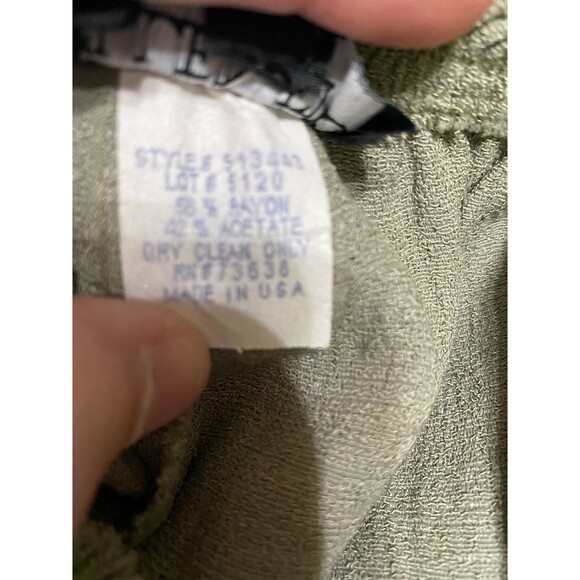 Ellen Figg Woman Pants 18W  Elastic Waist Green Vintage! - Picture 5 of 6